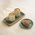 Stone Face Ceramic Coffee Mug Set of 2
