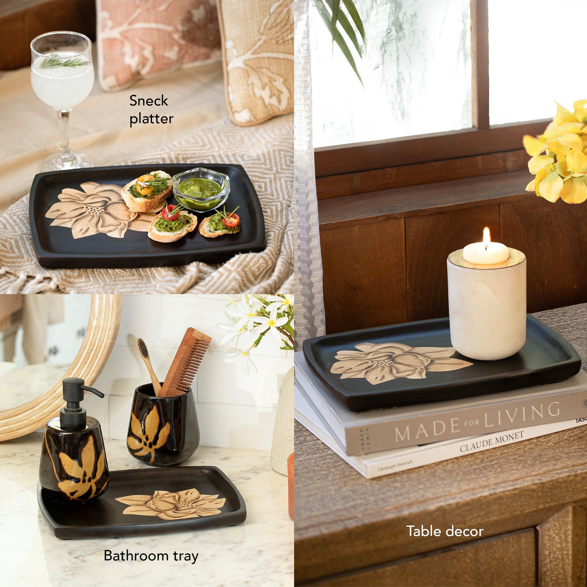 Magnolia Wooden Platter - Small