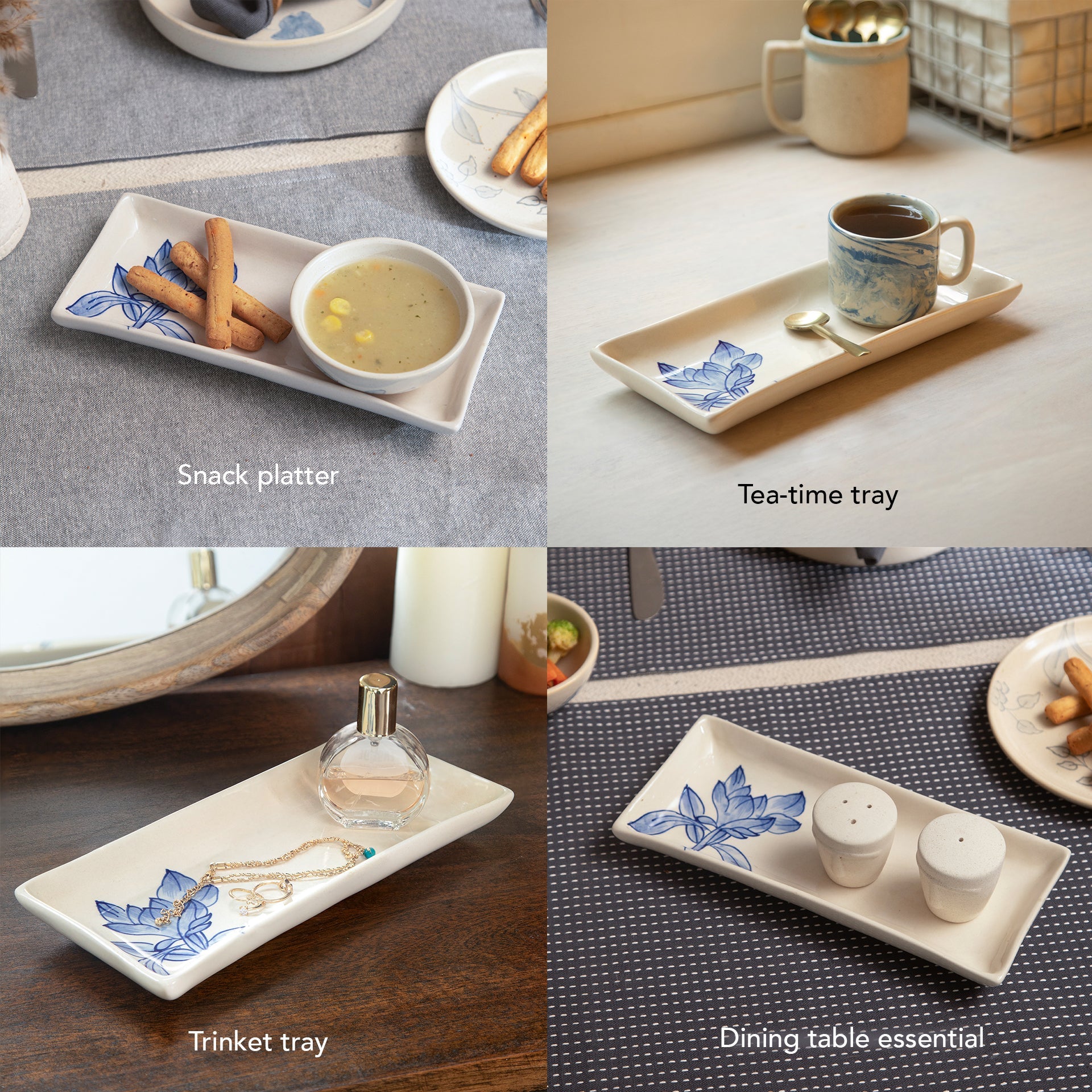 Magnolia Ceramic Serving Platter