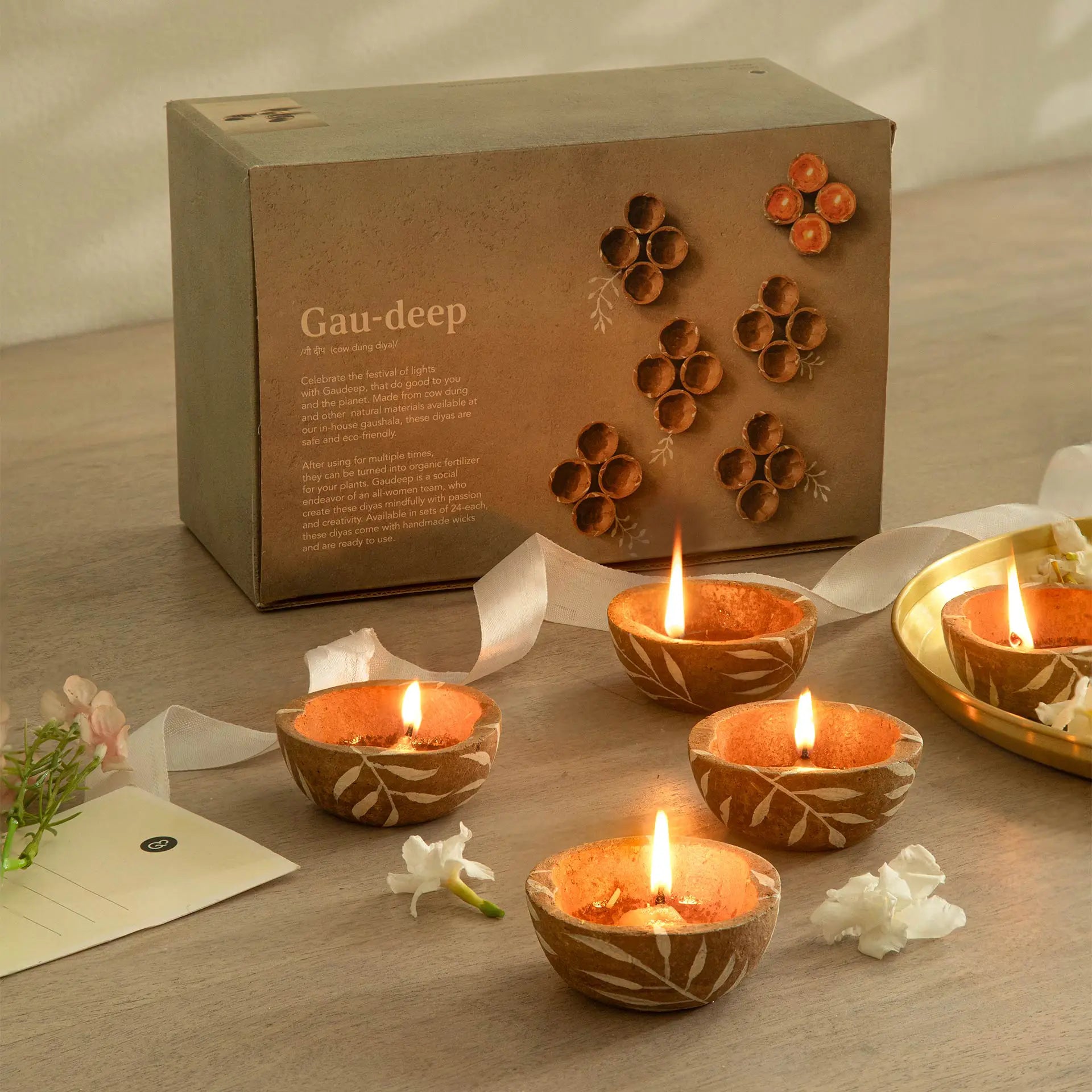 Eco-Friendly Handcrafted Diya Set of 24