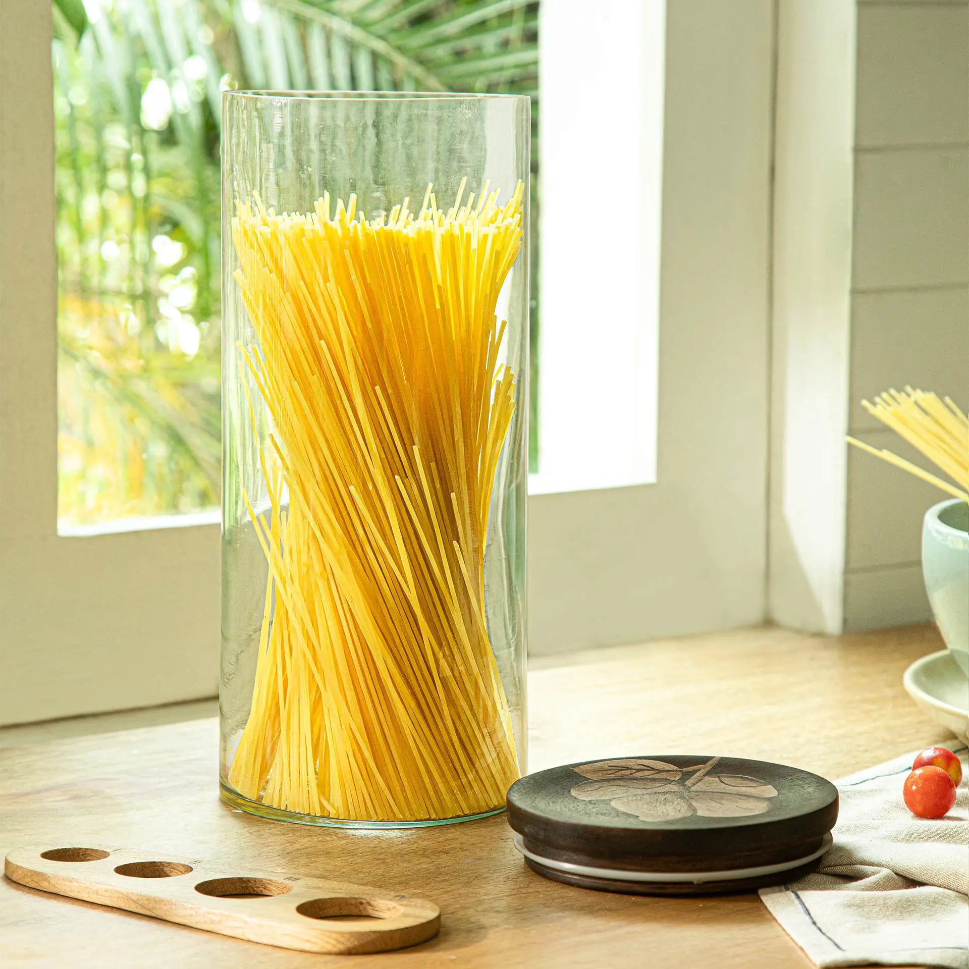 Tall Airtight Glass Canister