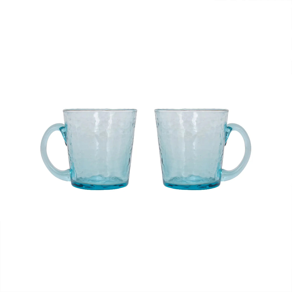 Turquoise Conical Coffee Mug Set of 2