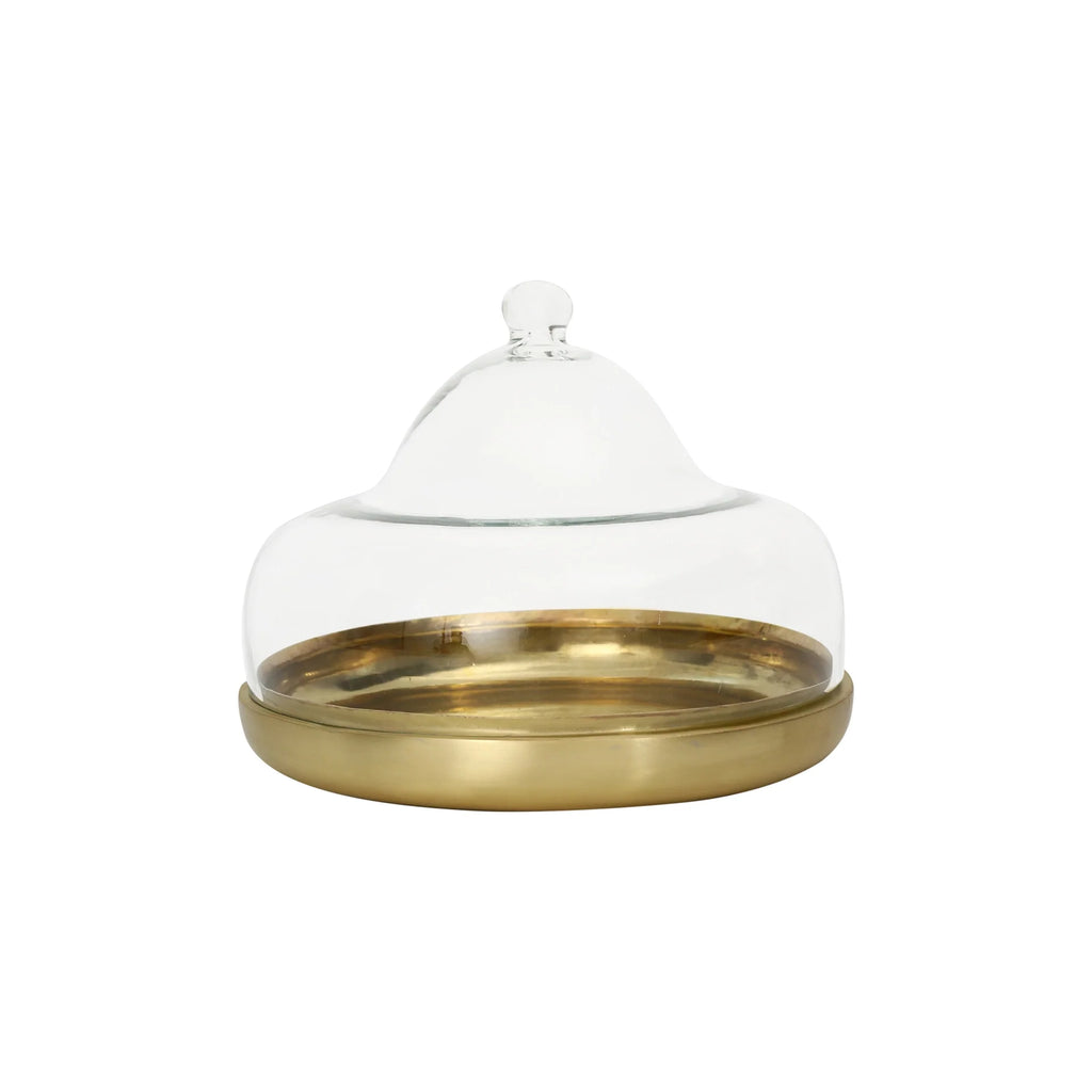 Dome Cloche with Brass Base - Large