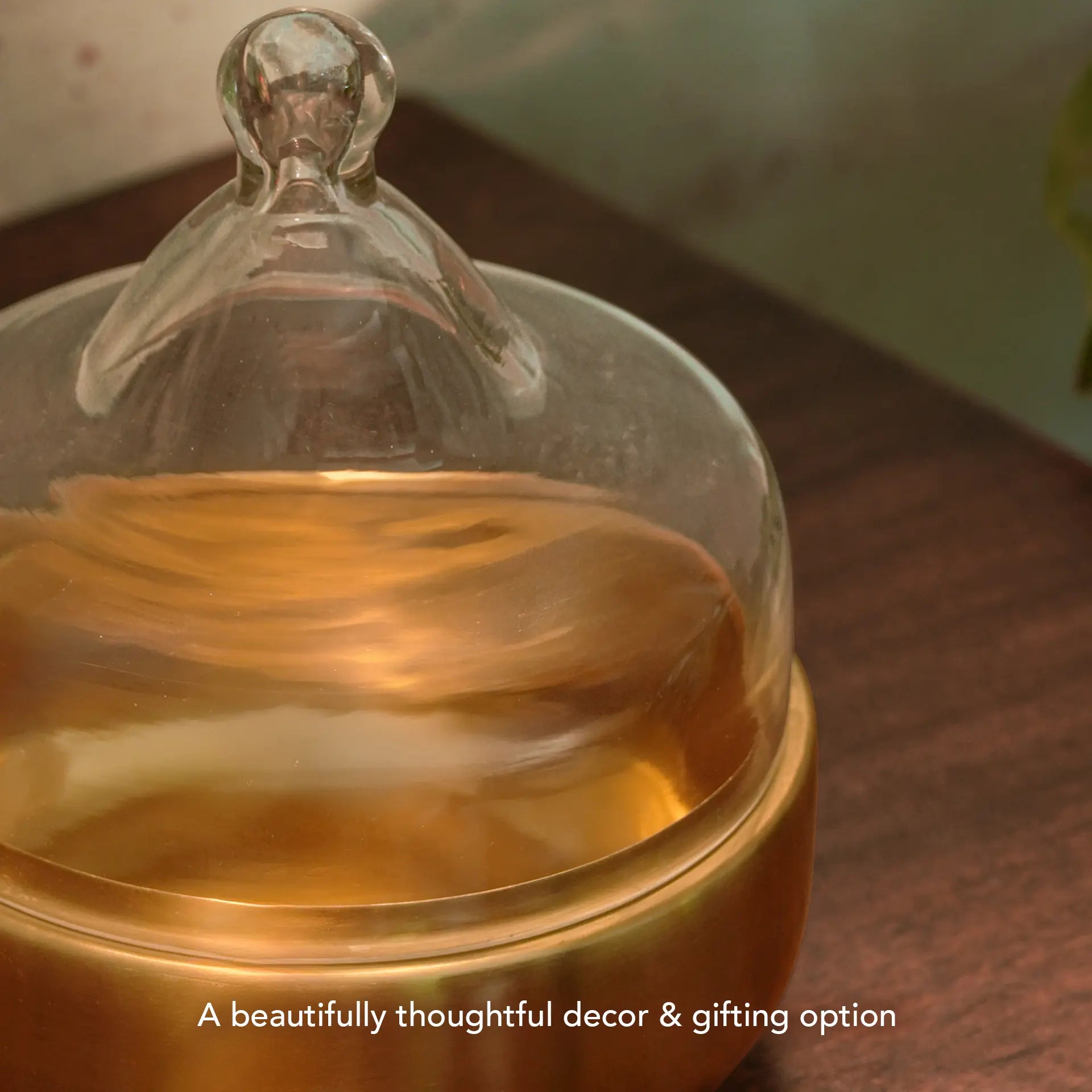 Dome Cloche with Brass Base - Small