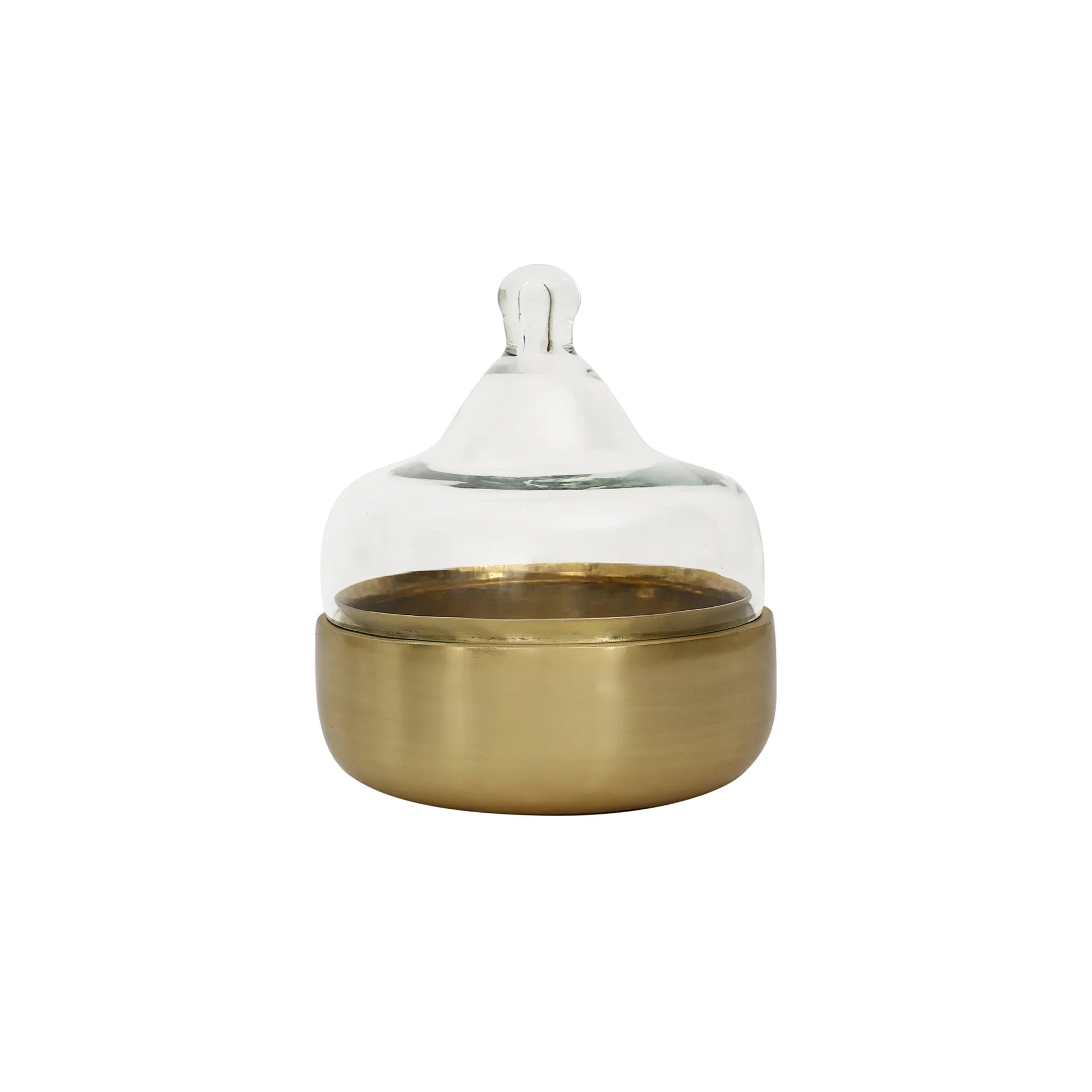 Dome Cloche with Brass Base - Small