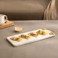 Marble & Brass Handle Serving Platter