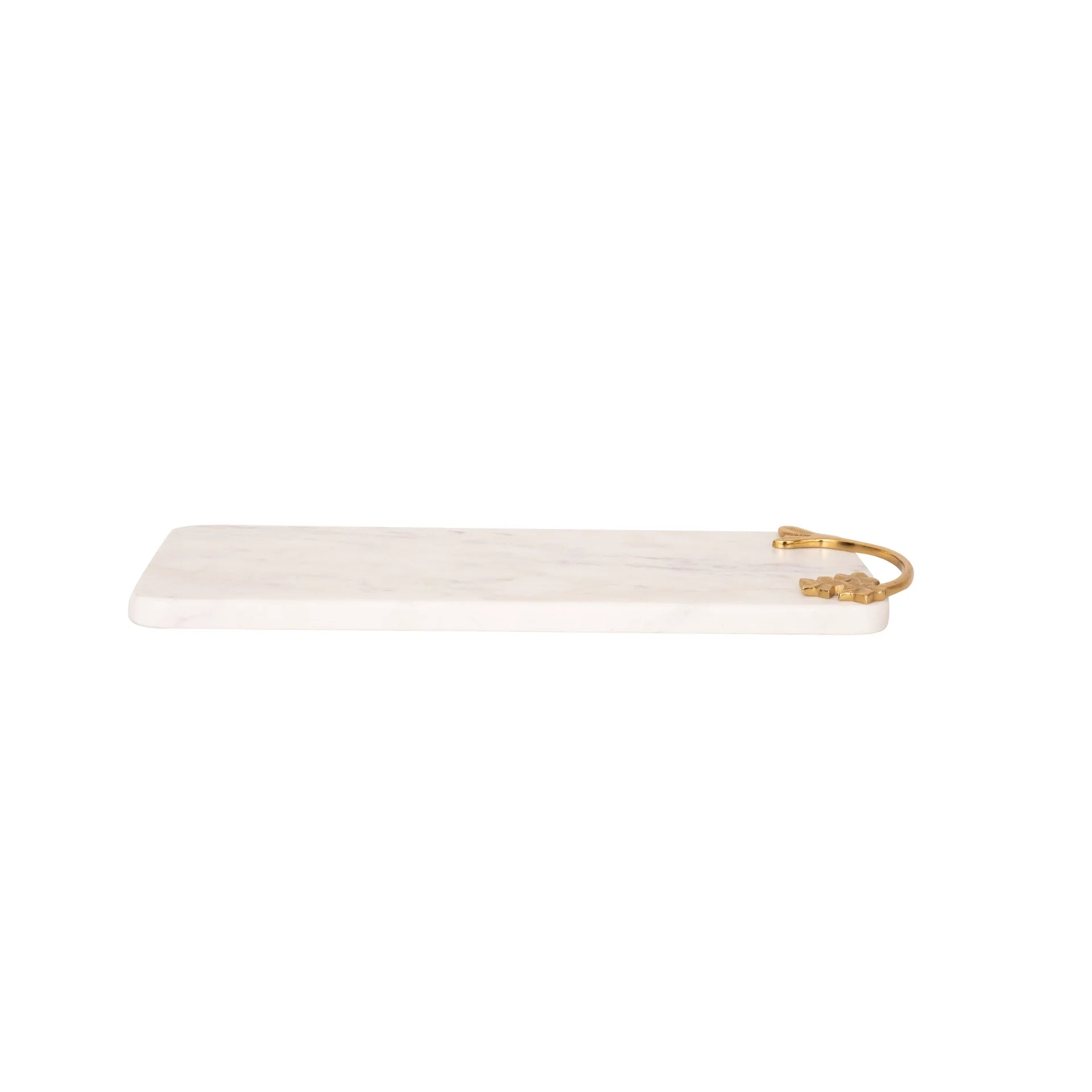 Marble & Brass Handle Serving Platter