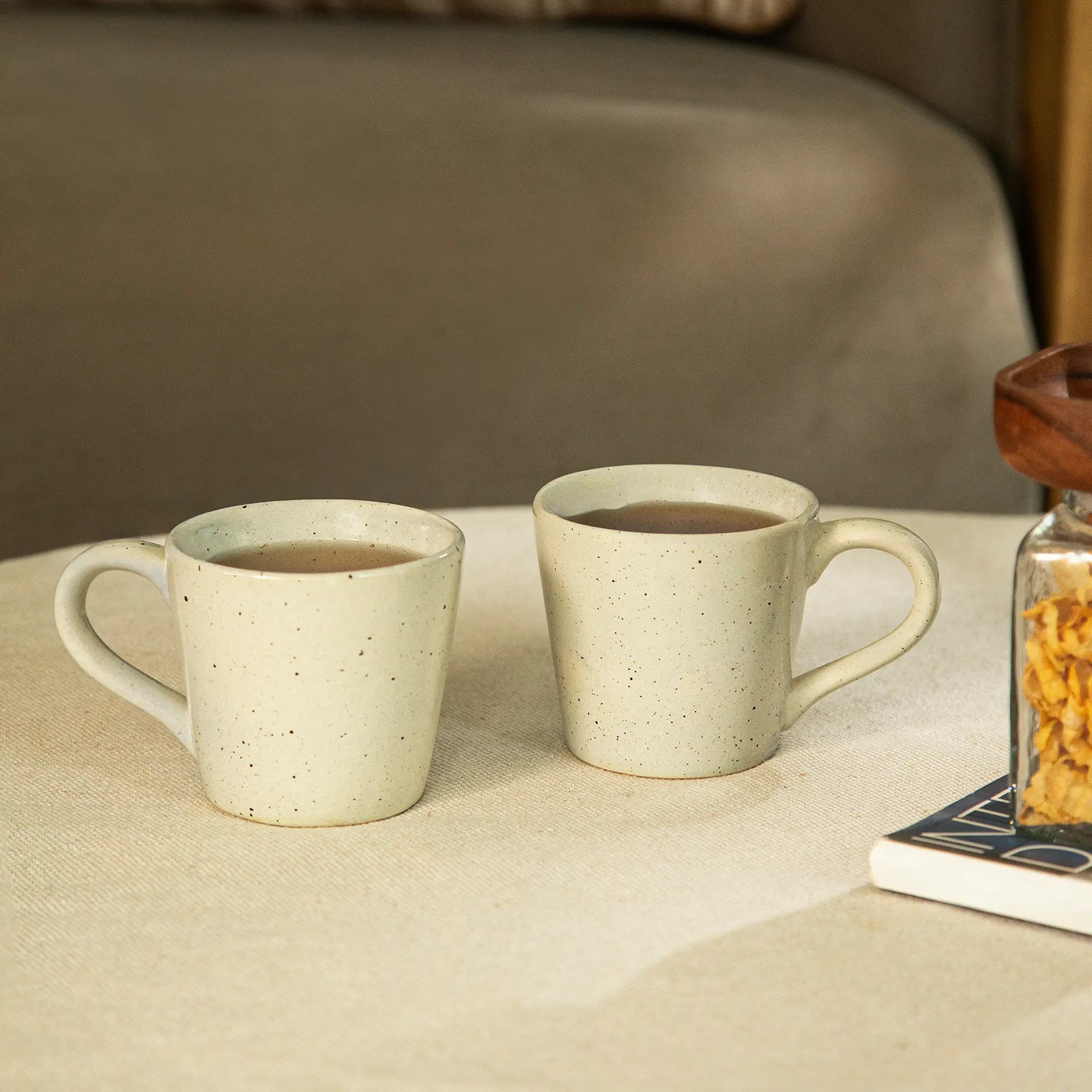 Deep Blue Ceramic Mug Set of 2