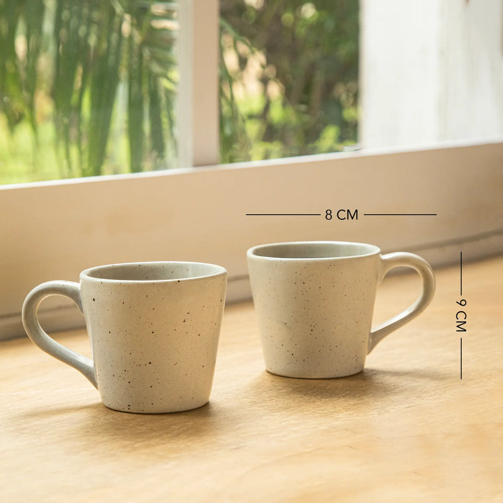 Deep Blue Ceramic Mug Set of 2