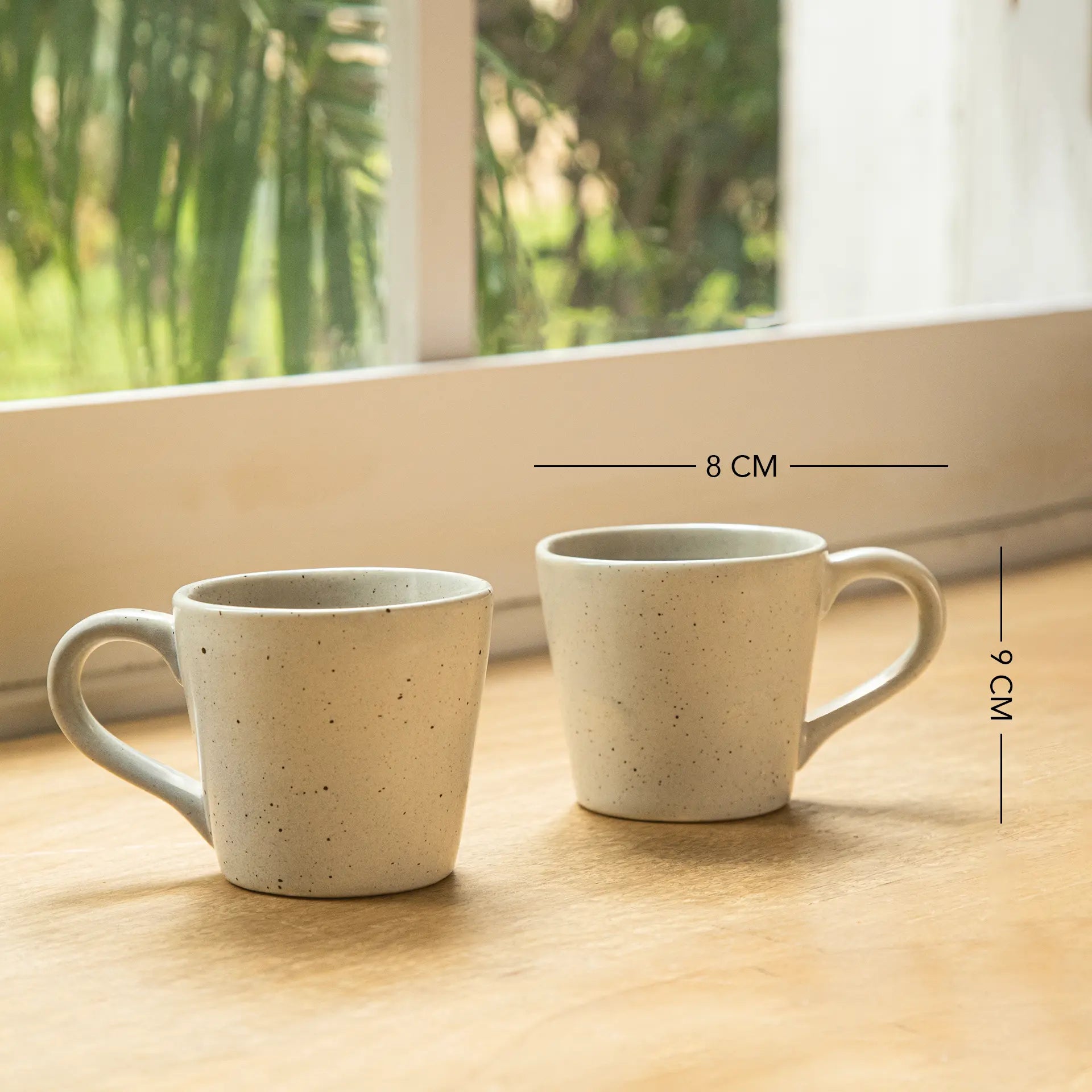 Deep Blue Ceramic Mug Set of 2