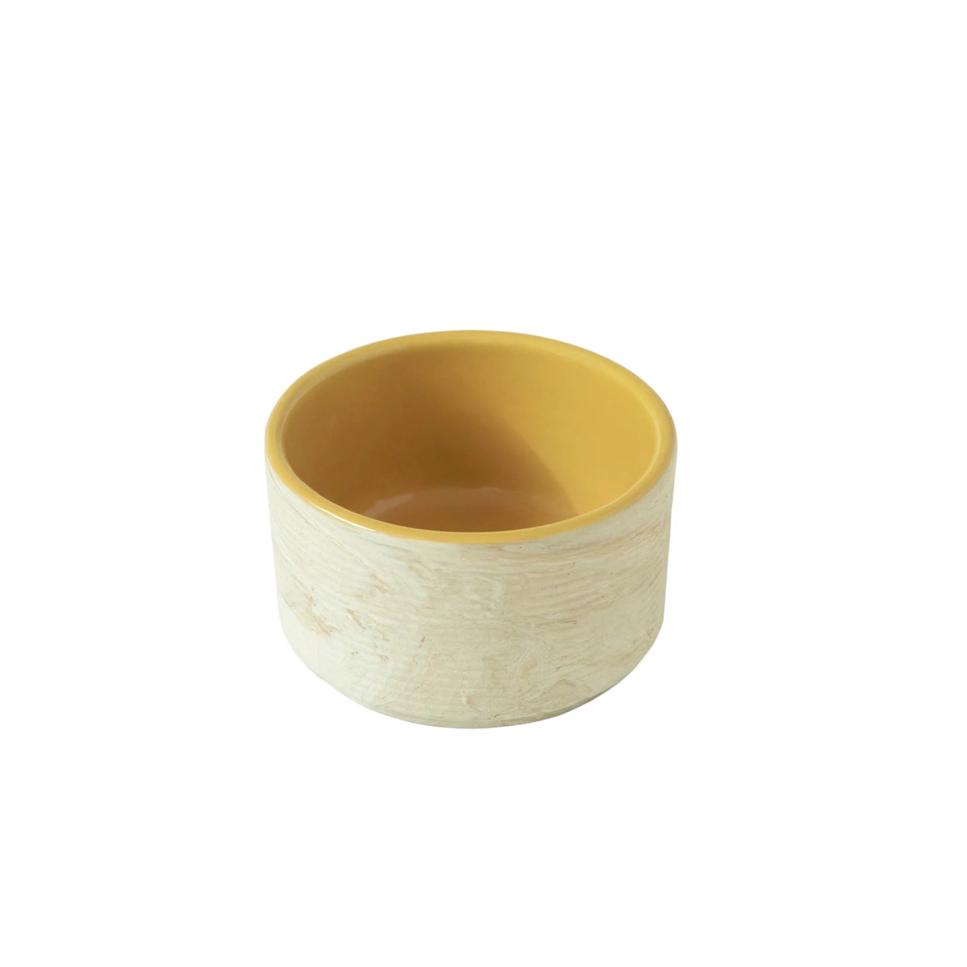 Beige & Mustard Ceramic Bowl