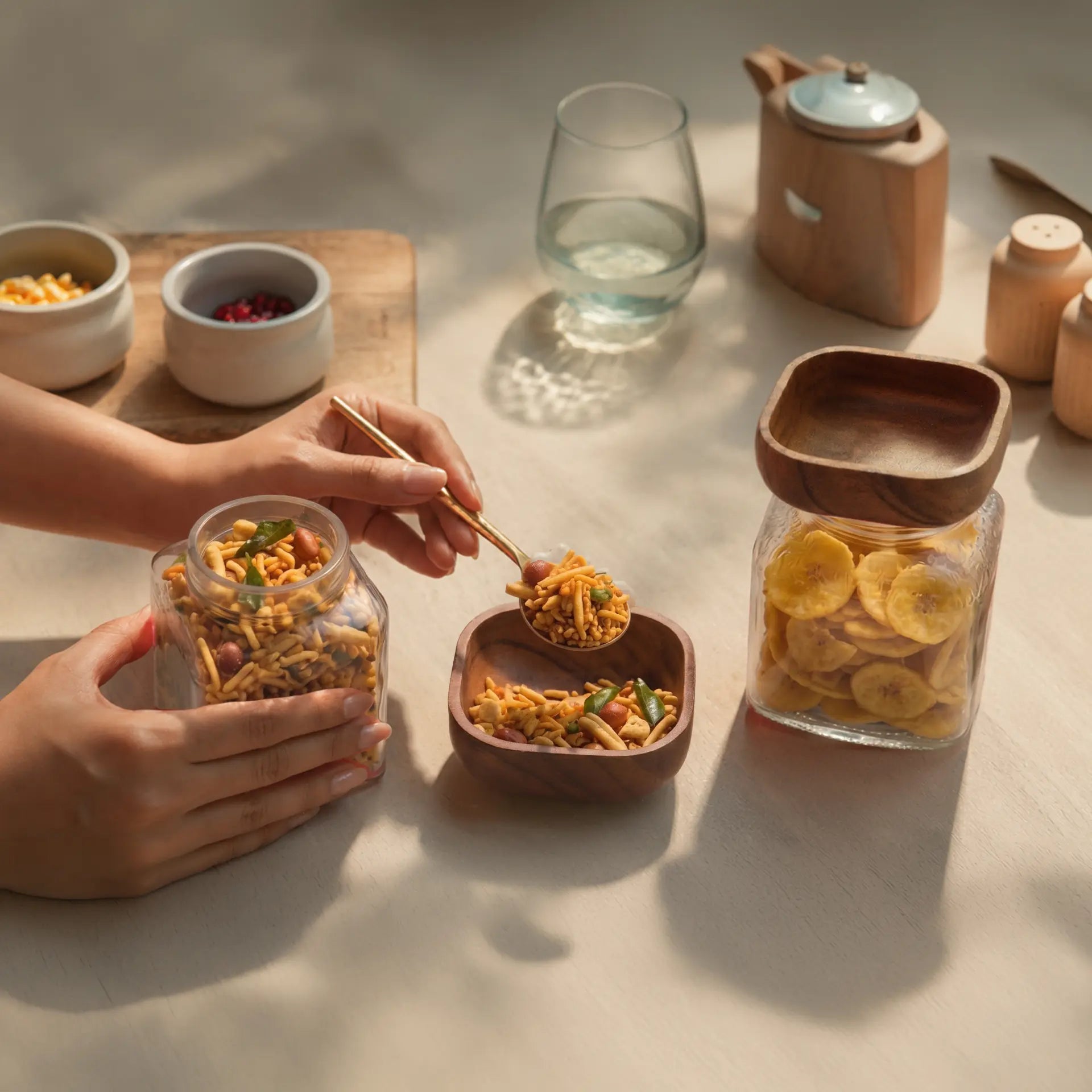 Glass Store & Serve Jar - Small Set of 2