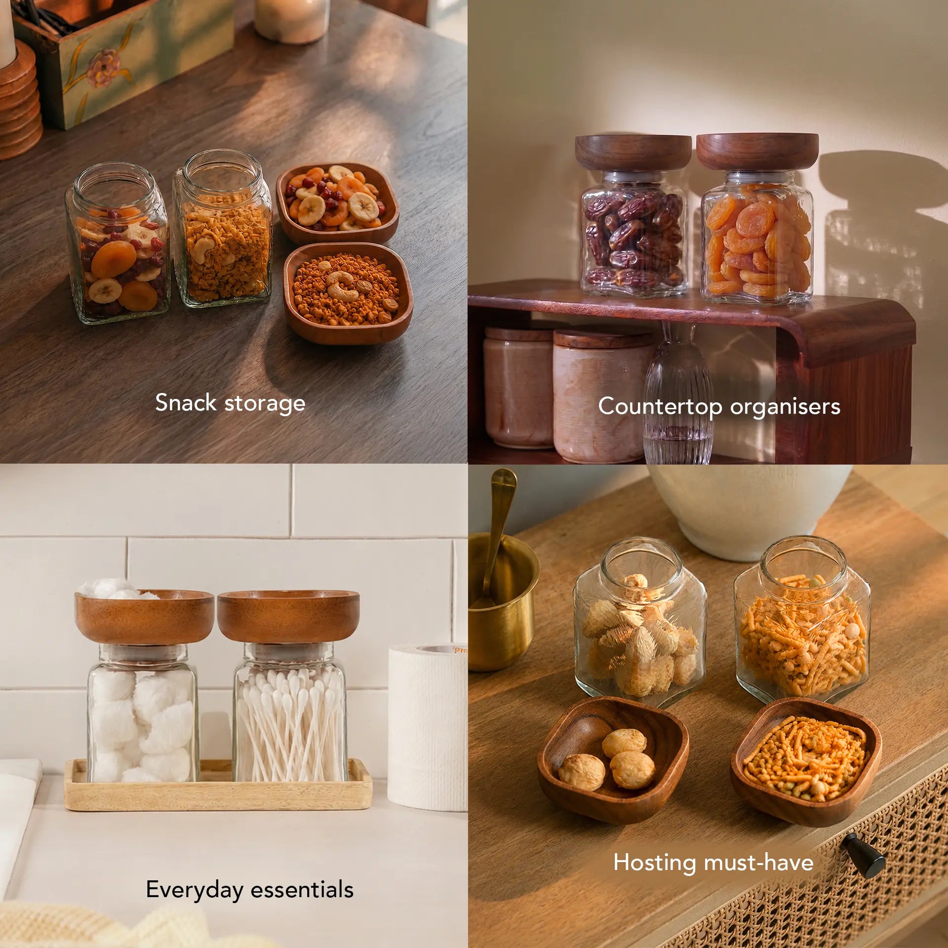 Glass Store & Serve Jar - Small Set of 2