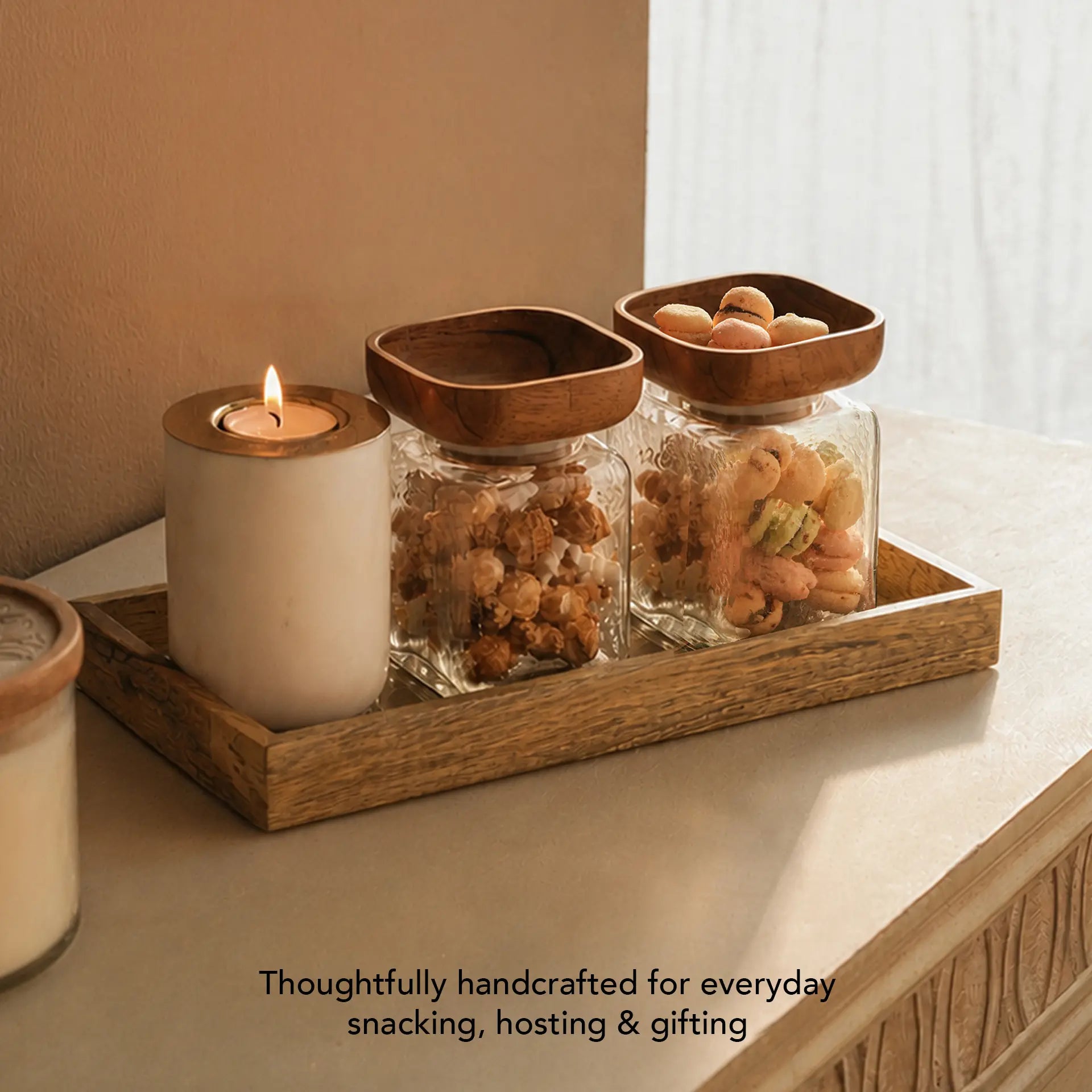 Glass Store & Serve Jar - Small Set of 2