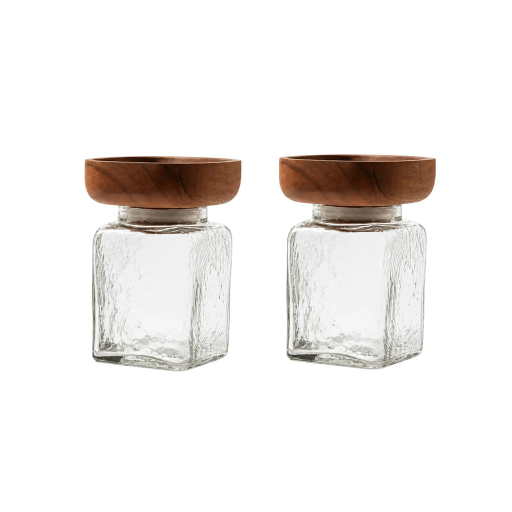 Glass Store & Serve Jar - Small Set of 2