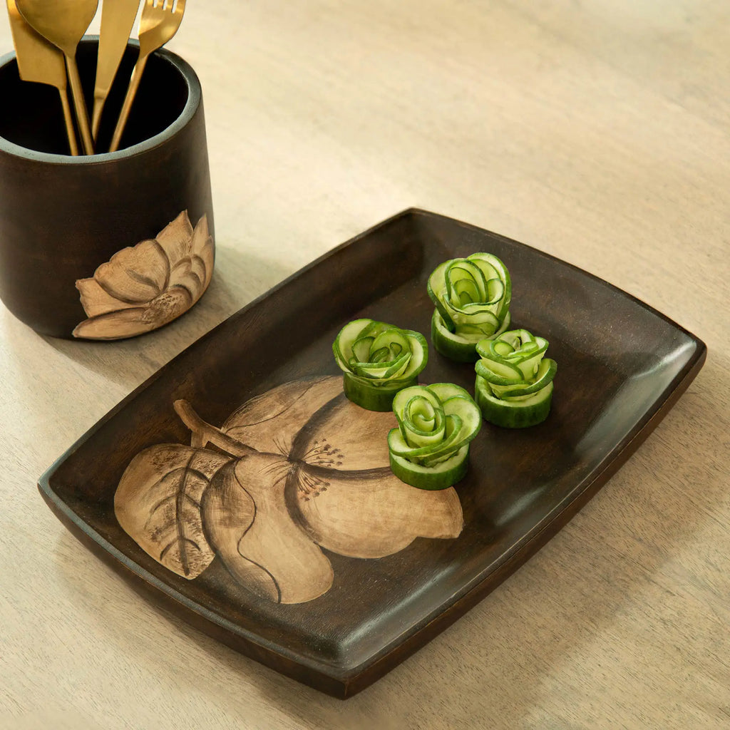 Magnolia Wooden Platter - Large