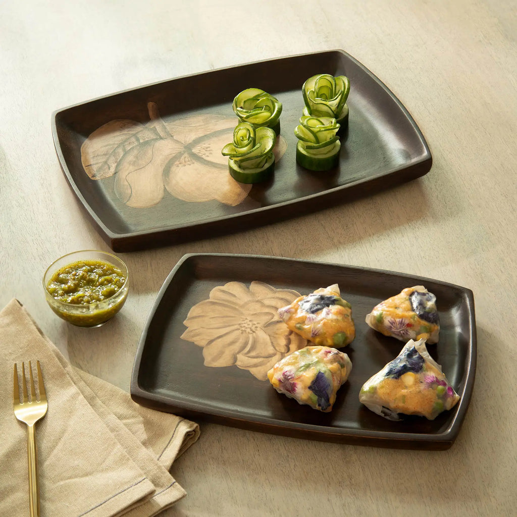 Magnolia Wooden Platter - Large