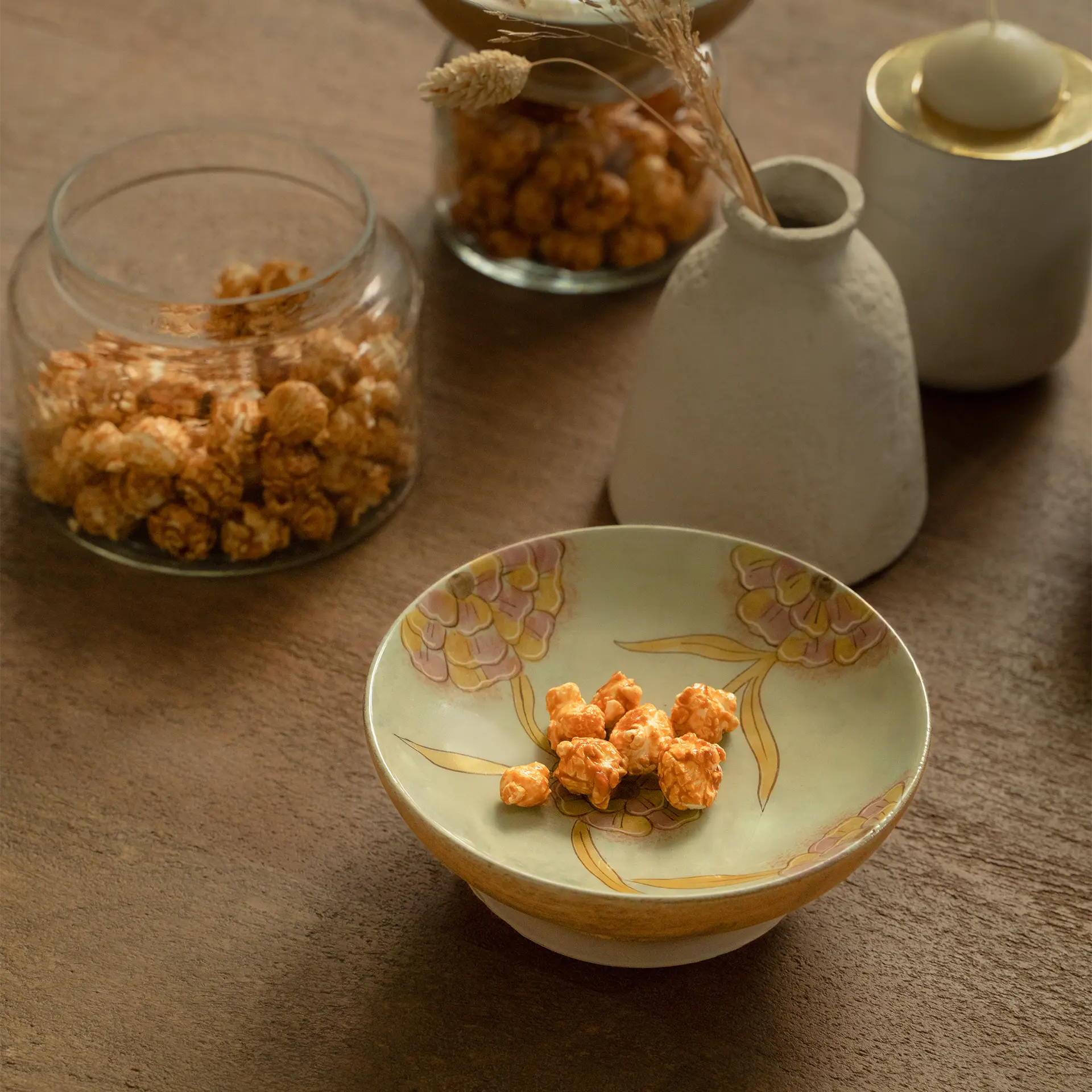 Handpainted Wooden Store & Serve Set - Large