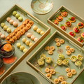 Handpainted Wooden Tray Set of 3