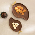 Wooden Platter Set of 2 - Mango Shape