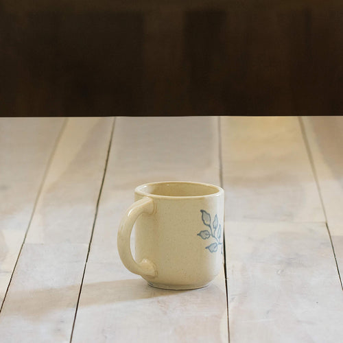 Blue Floral Ceramic Mug