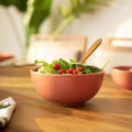 Coral Ceramic Serving Bowl