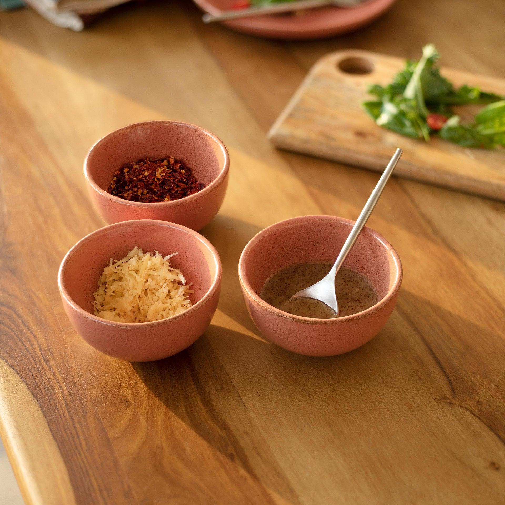 Coral Ceramic Nut Bowl
