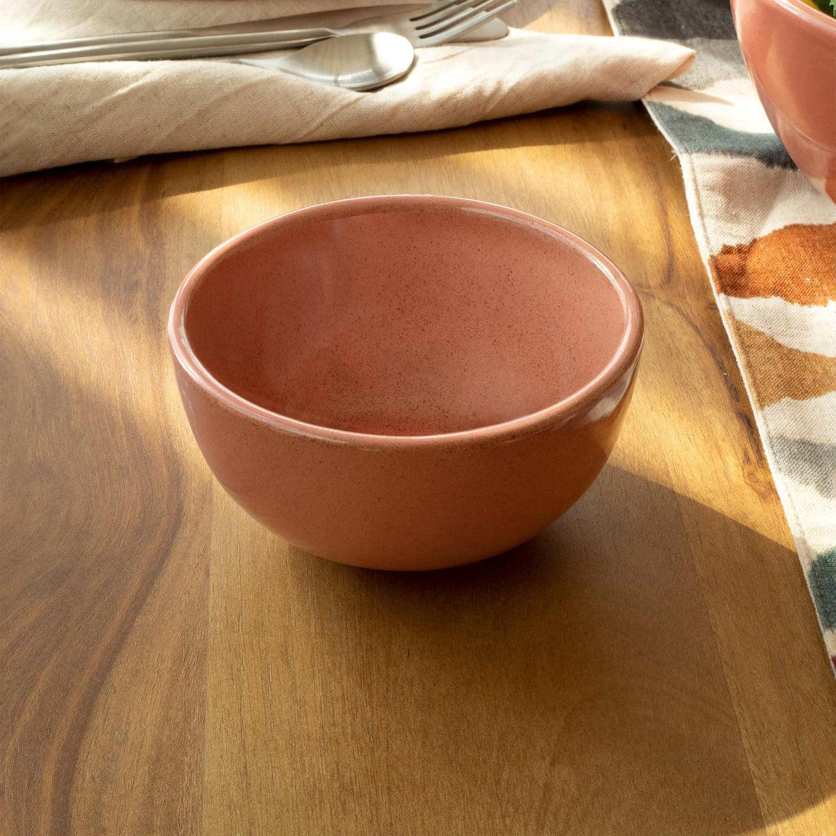 Coral Ceramic Nut Bowl